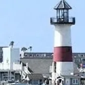 A white light house